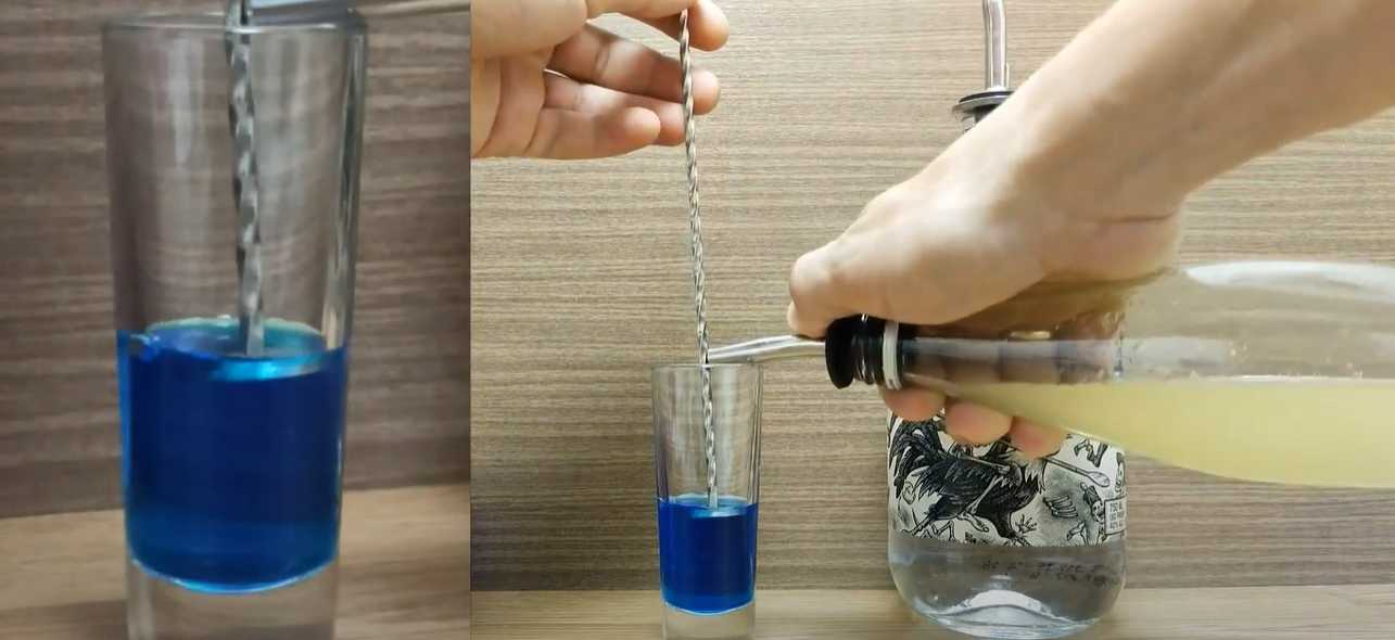 Shot de cocktail mexicain bleu - Étape 2