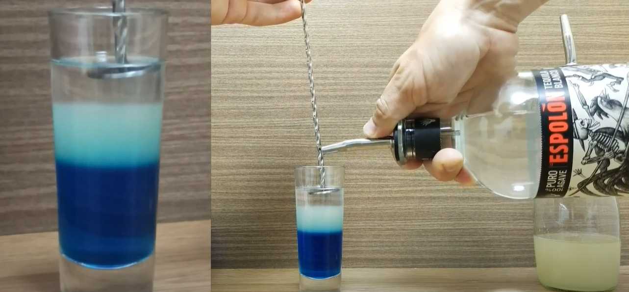 Shot de cocktail mexicain bleu - Étape 5
