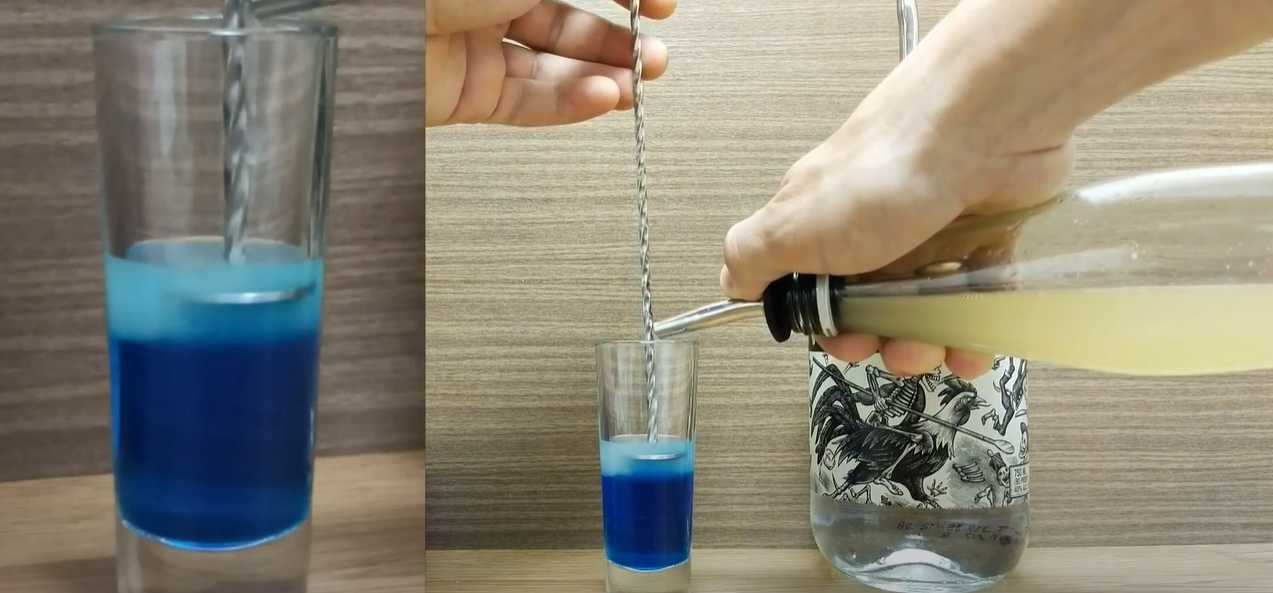 Shot de cocktail mexicain bleu - Étape 3