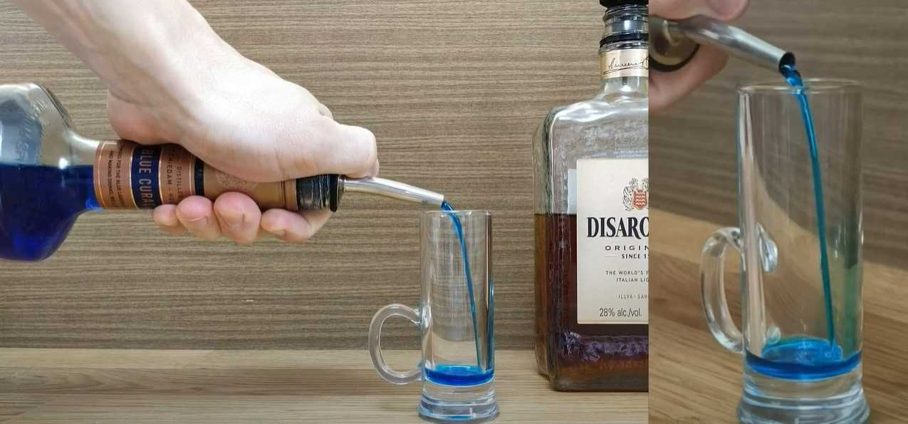 Cocktail Blue Moon - Étape 1