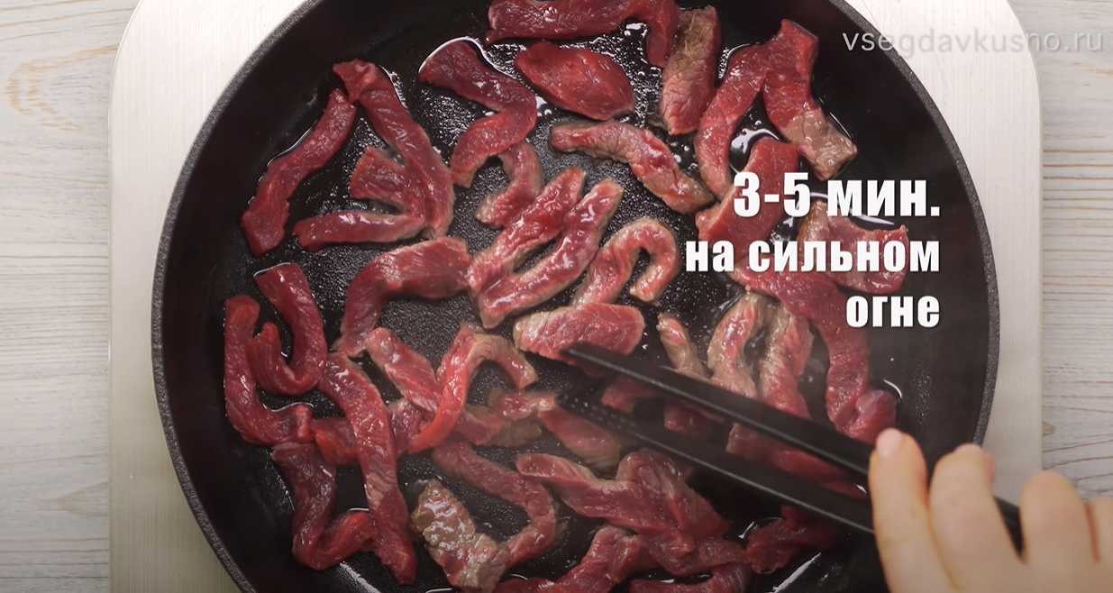 Bœuf Stroganoff - Étape 1