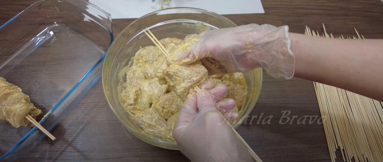 Brochettes de poulet au four - Étape 5