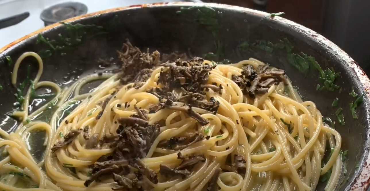 Spaghetti aux truffes noires - Étape 8