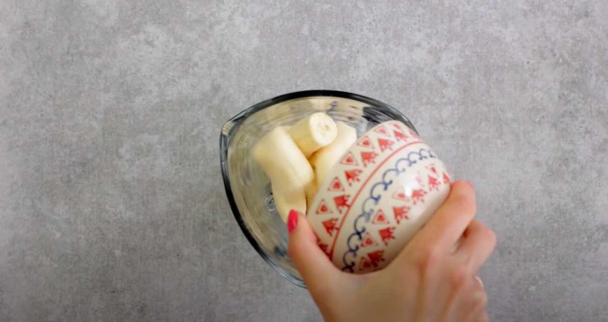 Smoothie banane-avoine-lait - Étape 2