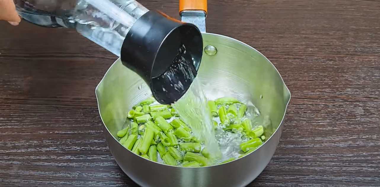 Soupe aux haricots verts - Étape 1