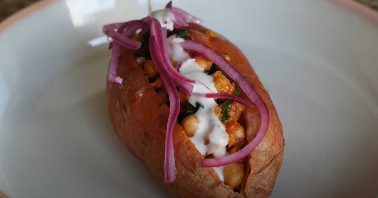 Patates douces aux légumes cuites au four - Étape 10