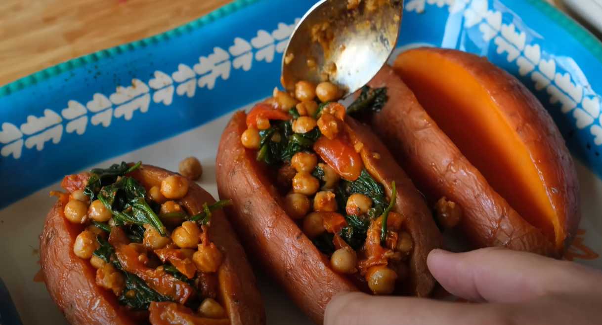 Patates douces aux légumes cuites au four - Étape 9