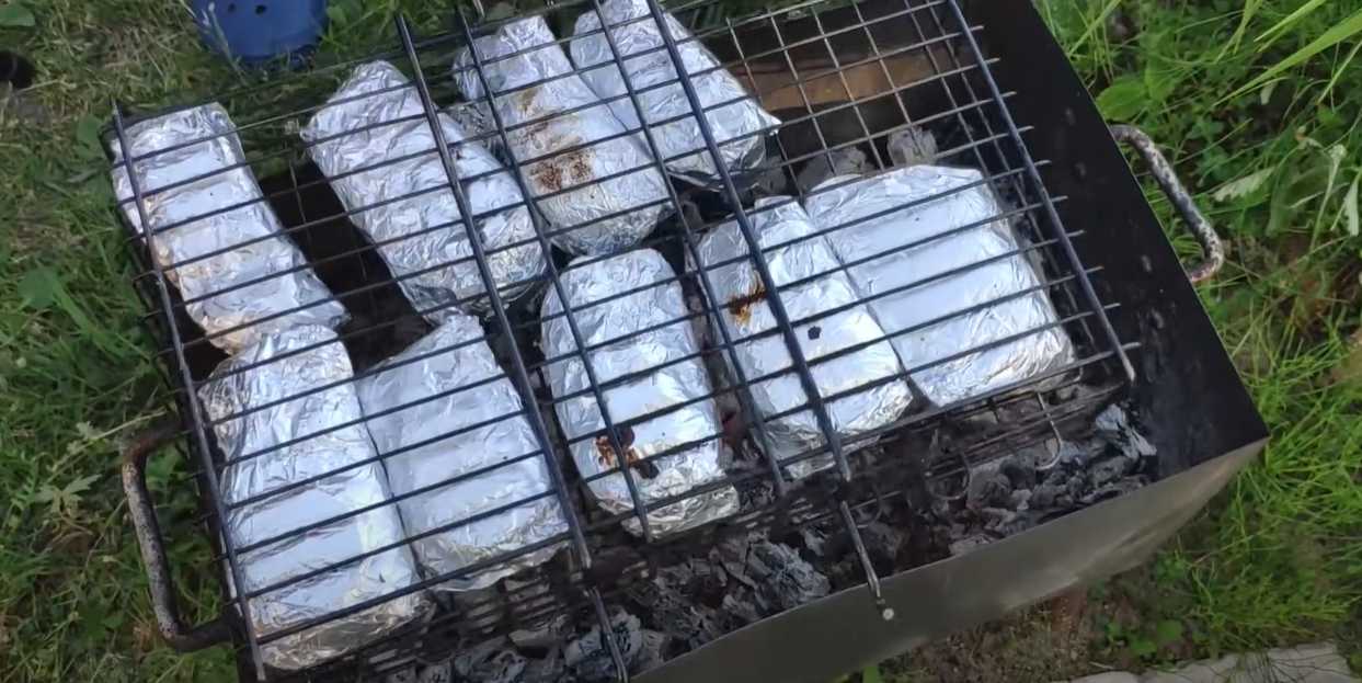 Truite grillée au charbon de bois - Étape 8