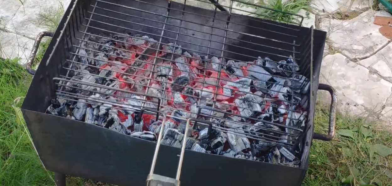 Truite grillée au charbon de bois - Étape 7