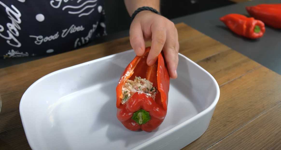 Poivrons rouges farcis à la feta - Étape 10