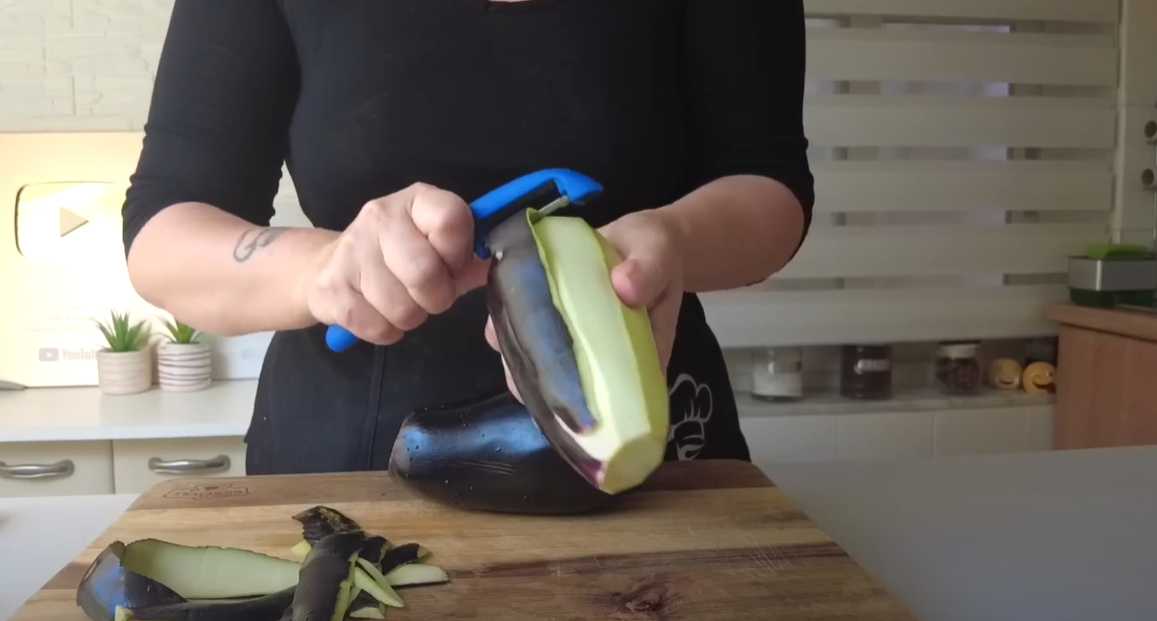 Aubergines farcies à la poêle - Étape 1