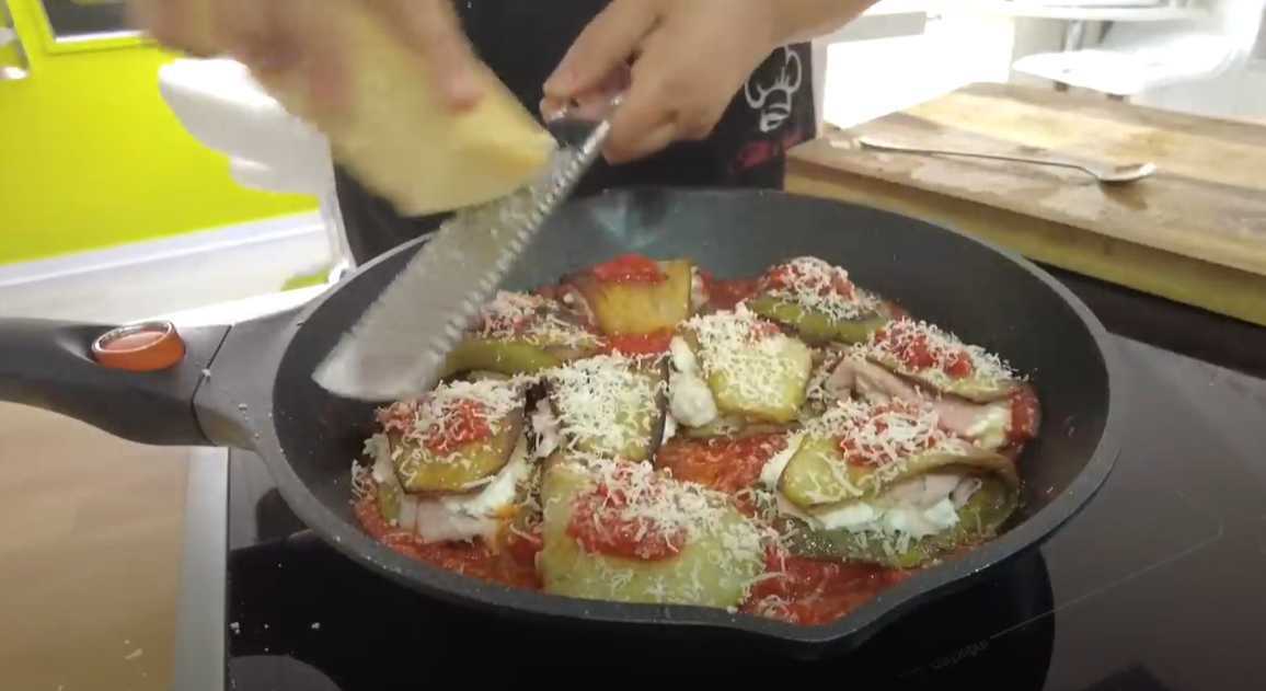 Aubergines farcies à la poêle - Étape 14