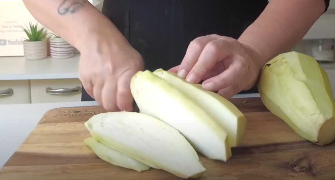 Aubergines farcies à la poêle - Étape 2