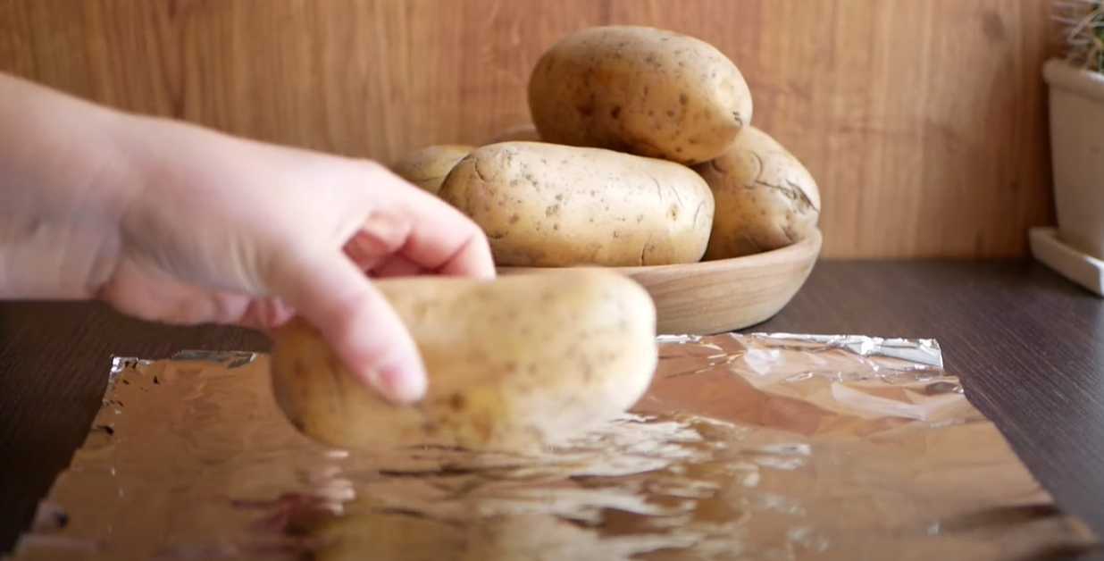 Pommes de terre farcies - Étape 1