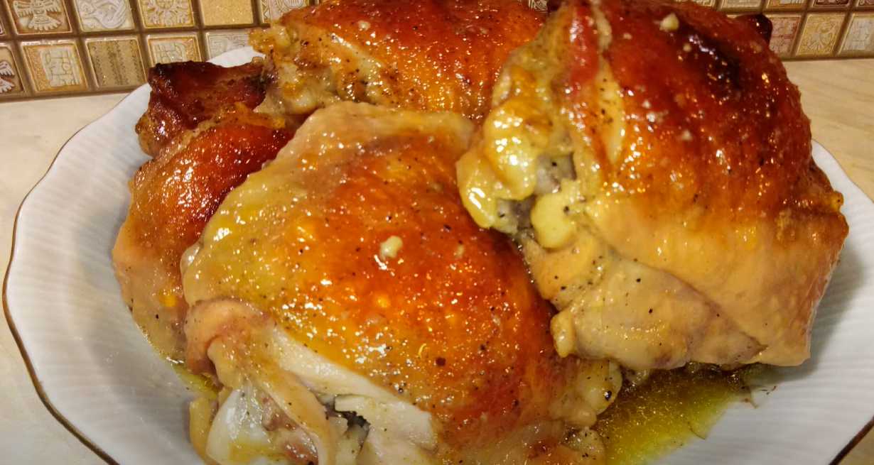 Cuisses de poulet à la sauce moutarde au miel - Étape 8