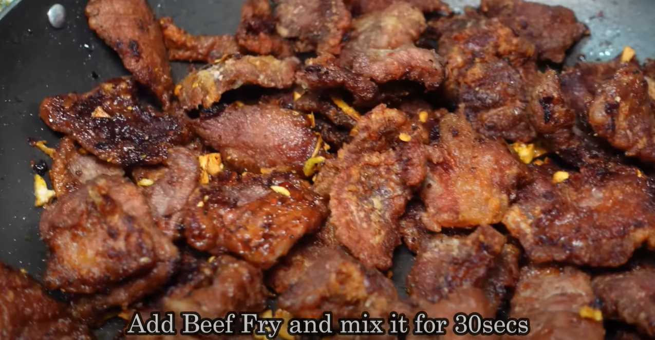 Bœuf mongol - Étape 8