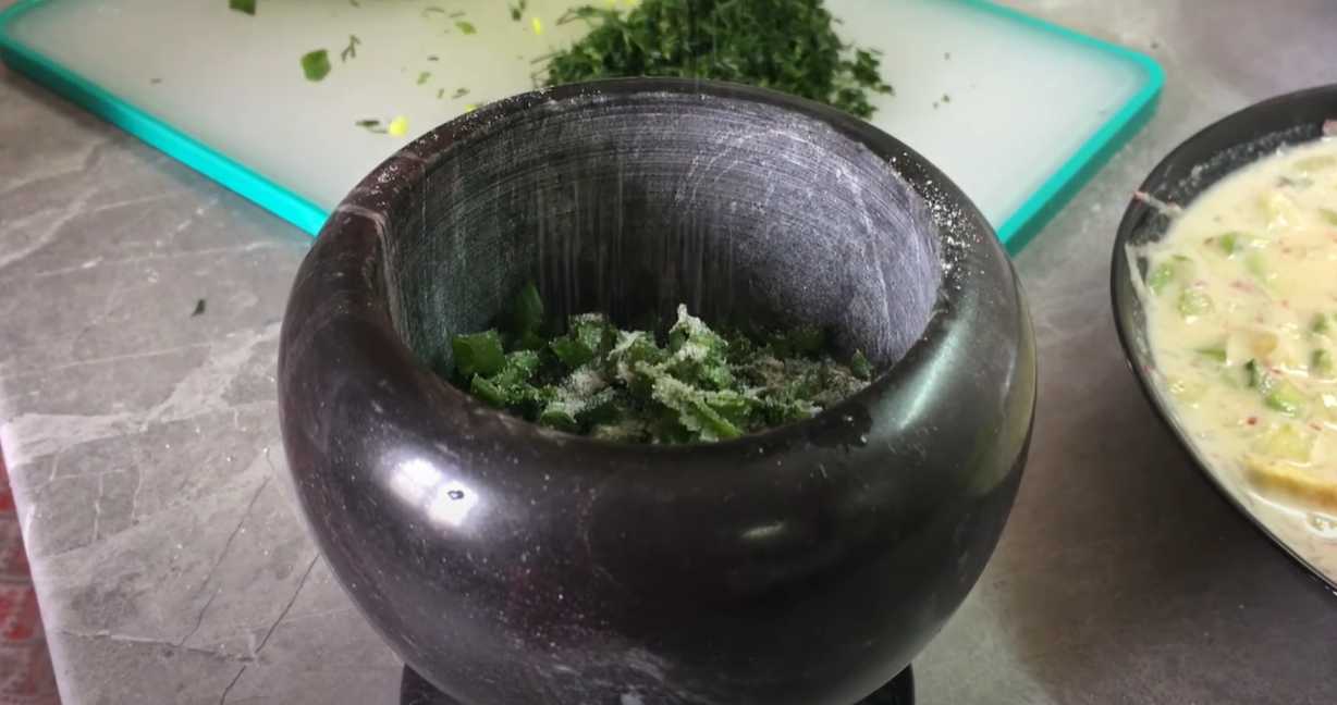 Okroshka de Carême sans viande - Étape 9