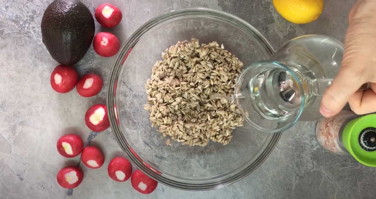 Okroshka de Carême sans viande - Étape 1