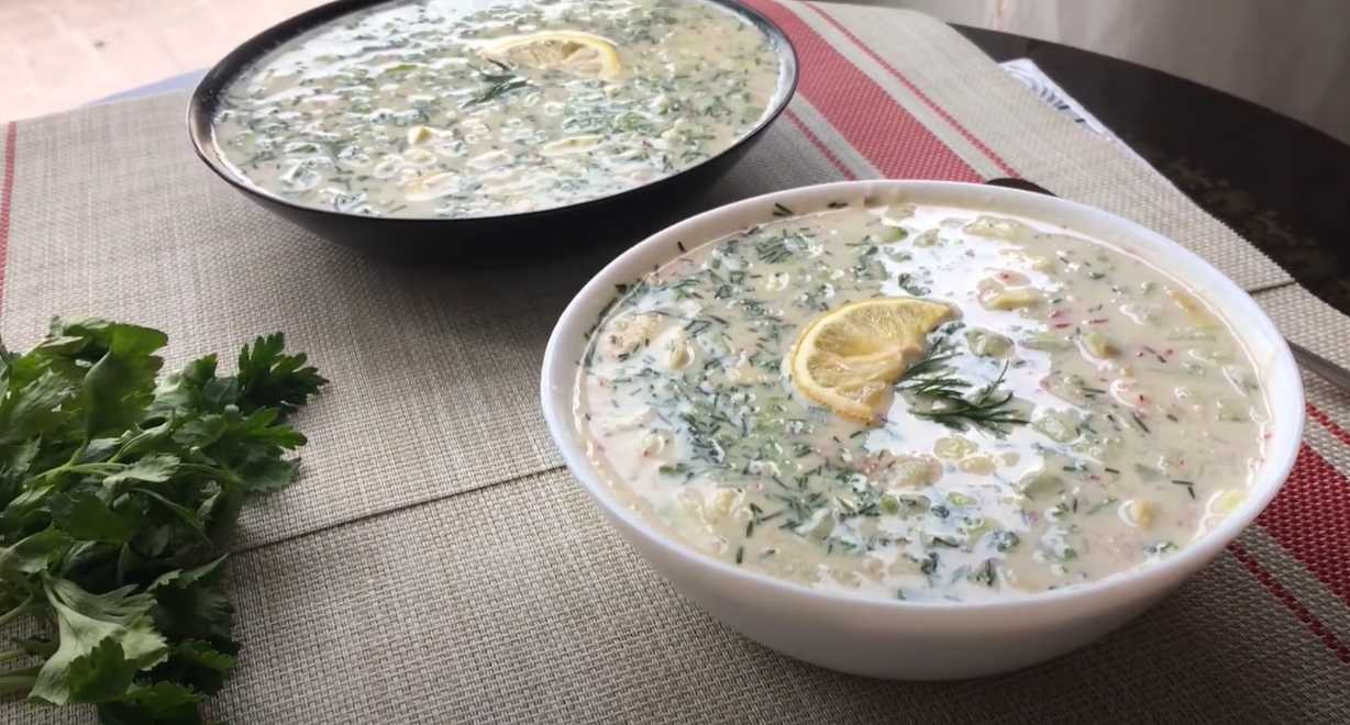 Okroshka de Carême sans viande - Étape 10