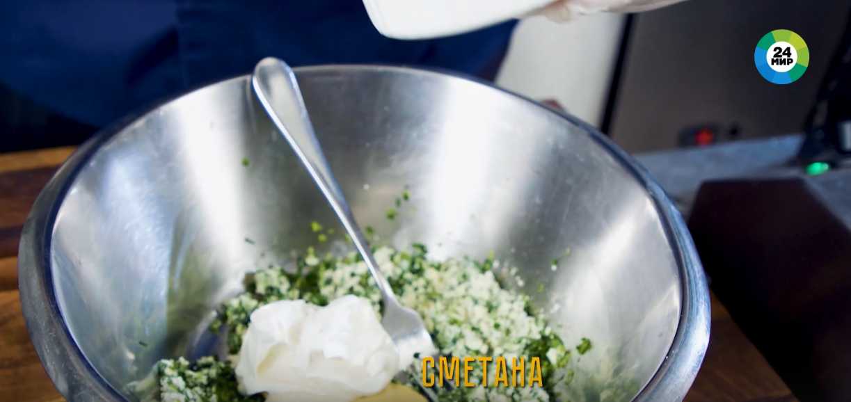 Okroshka au poulet fumé - Étape 4