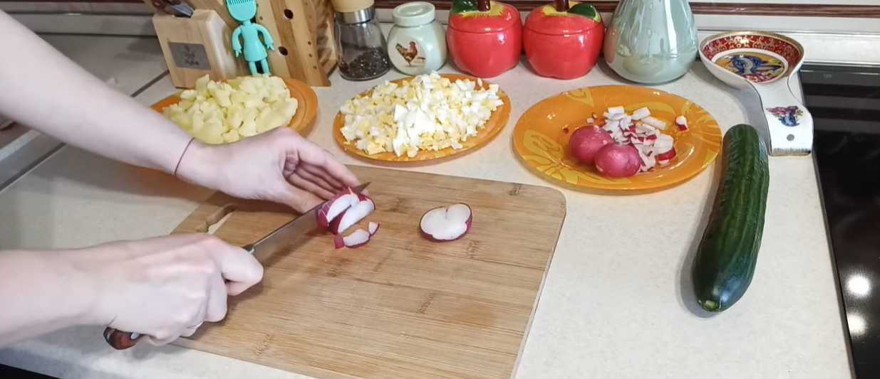 Okroshka au bœuf et au kvas - Étape 3