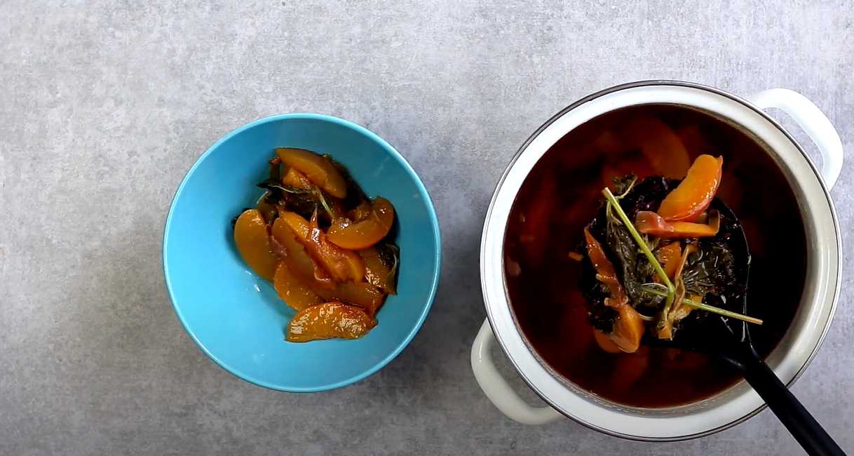 Thé à la pêche - Étape 6