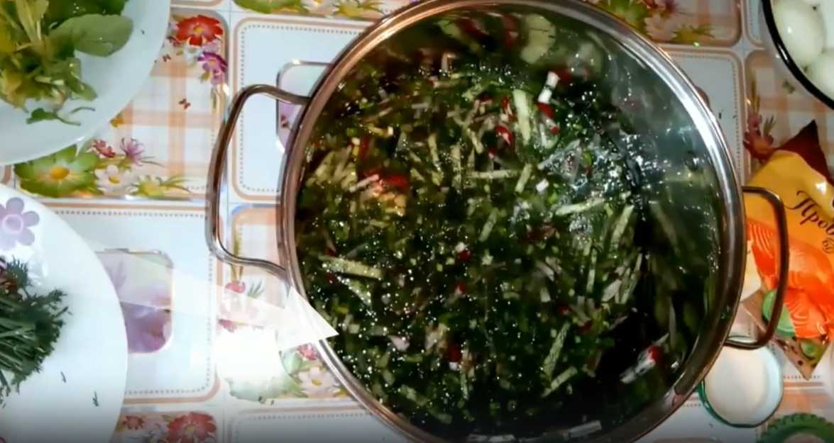 Okroshka à la mayonnaise et à l'acide citrique - Étape 5