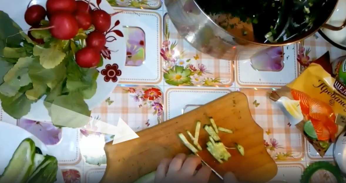 Okroshka à la mayonnaise et à l'acide citrique - Étape 2