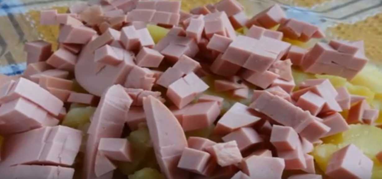 Salade d'okroshka - Étape 3