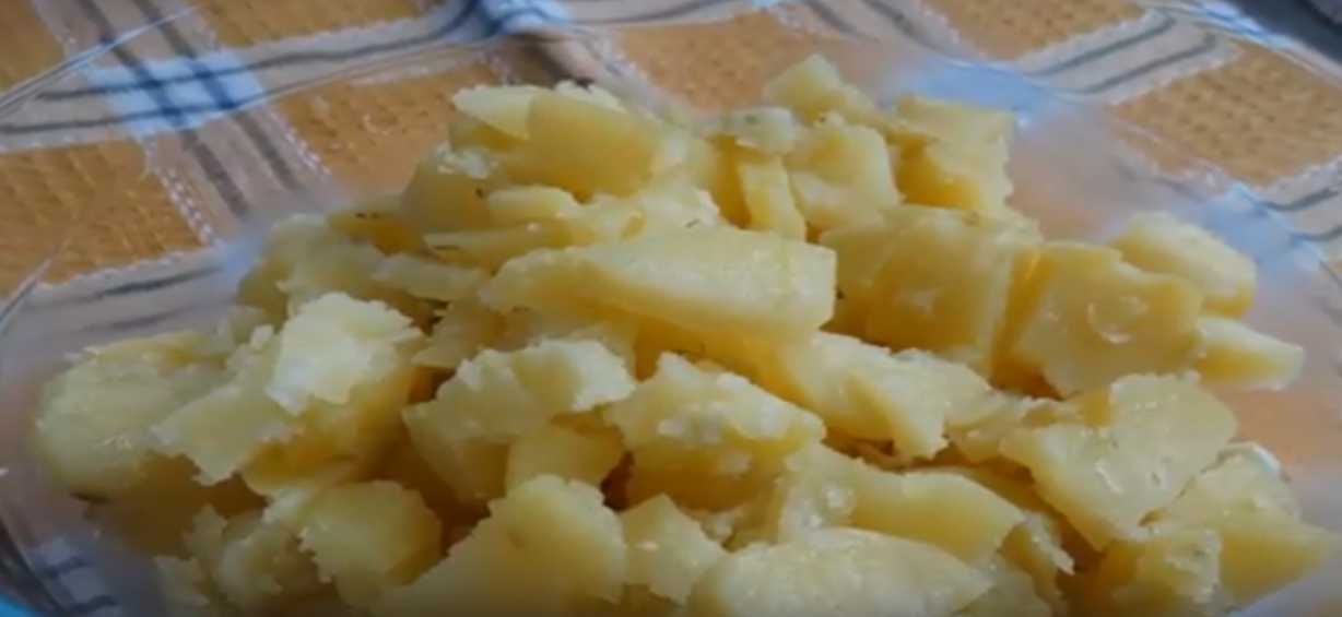 Salade d'okroshka - Étape 2