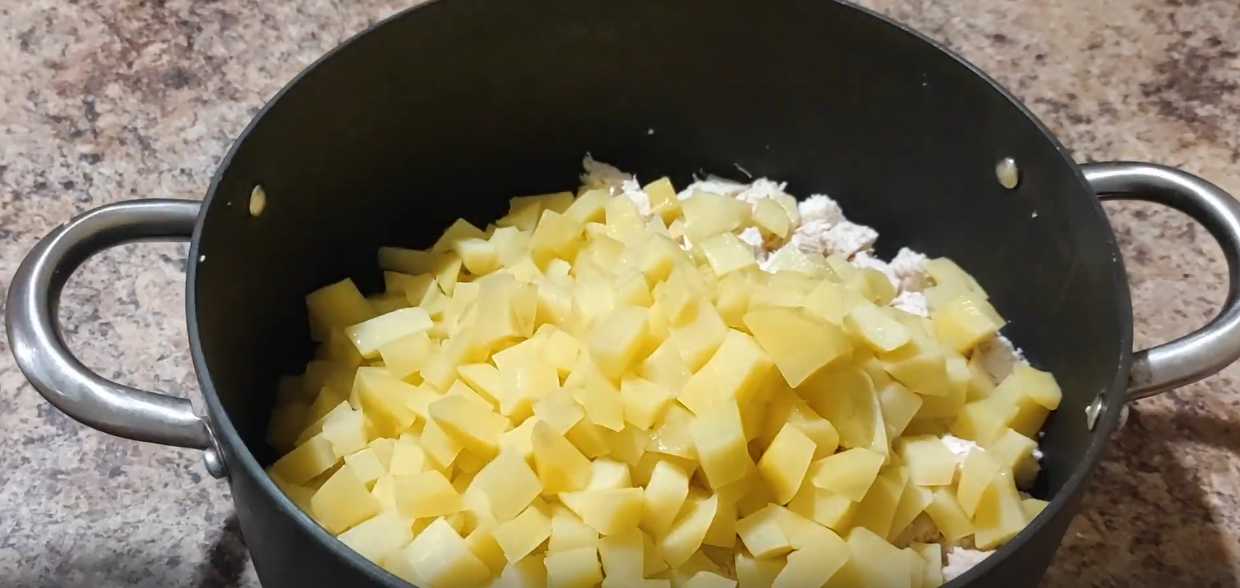 Okroshka au bouillon de poulet - Étape 6