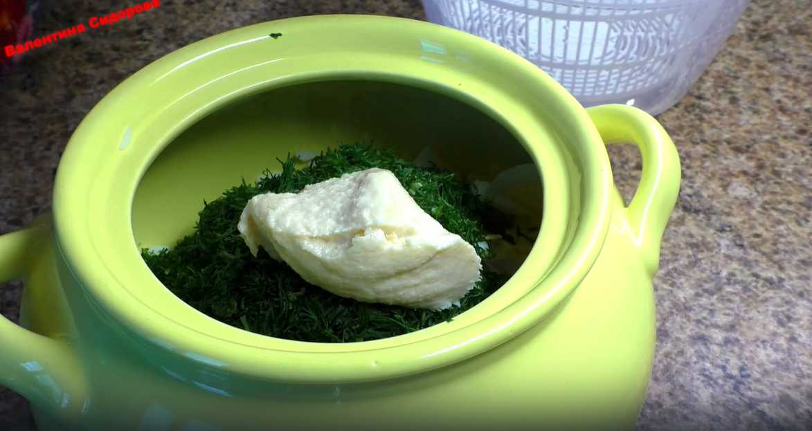 Okroshka sans pommes de terre au kéfir - Étape 9