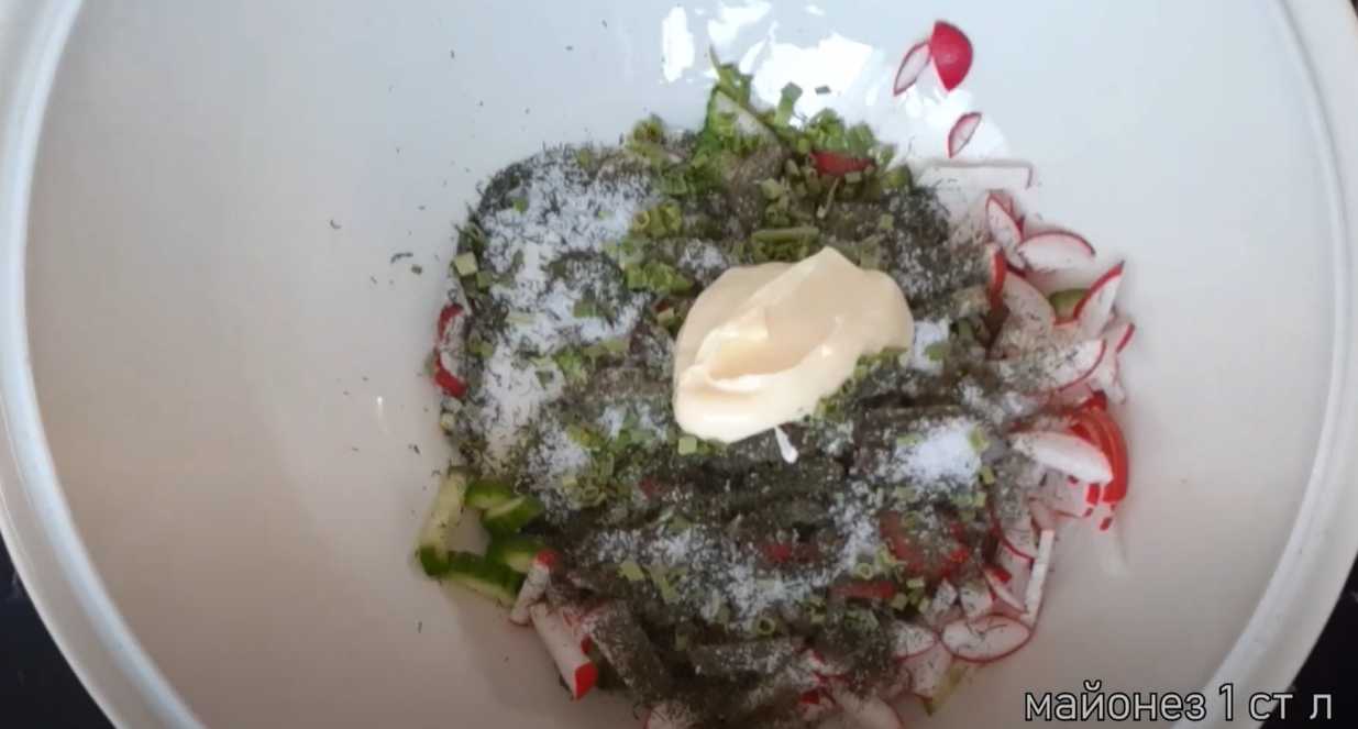 Okroshka au poisson et au kvas - Étape 3