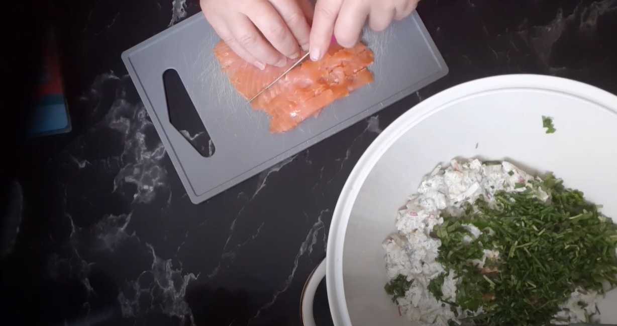 Okroshka au poisson et au kvas - Étape 8