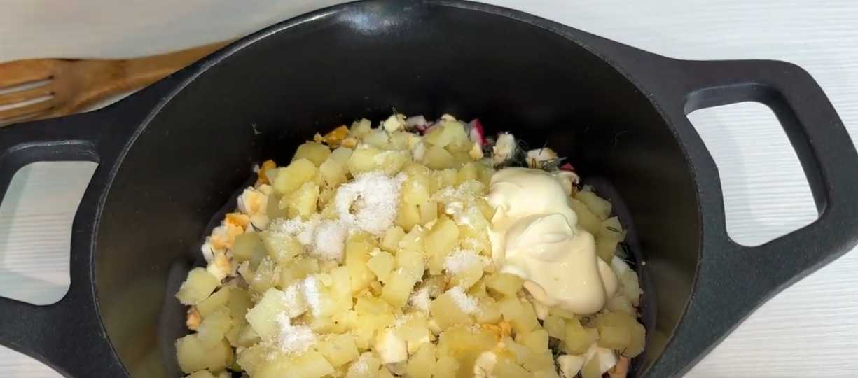 Okroshka à la bière - Étape 5