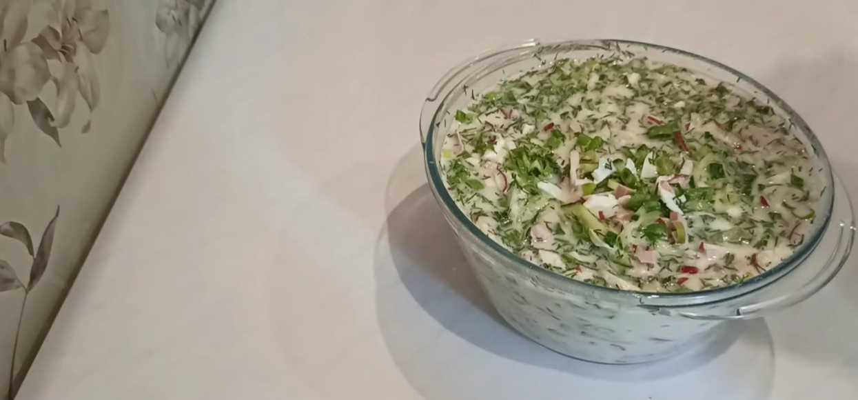 Okroshka à la saucisse cuite au tandoor - Étape 7