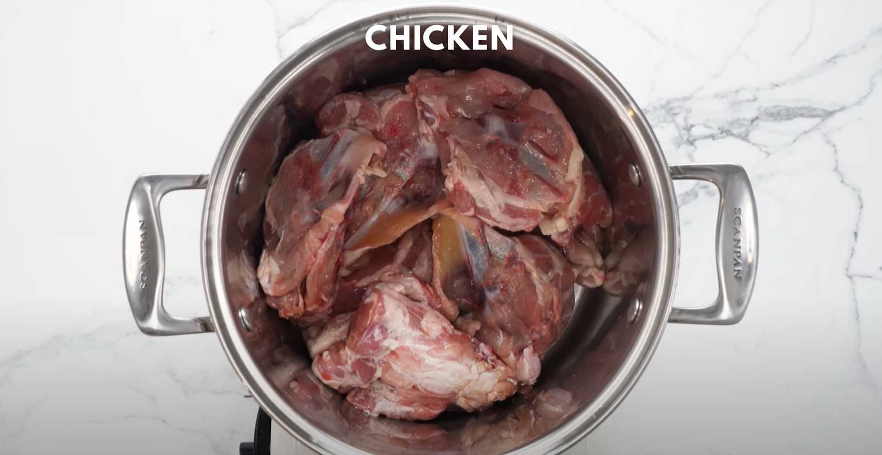 Bouillon de poulet maison aux légumes - Étape 1