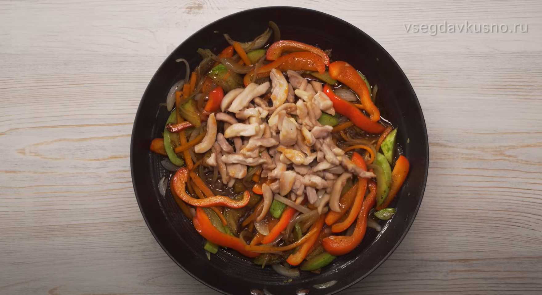 Soba au poulet et aux légumes - Étape 13