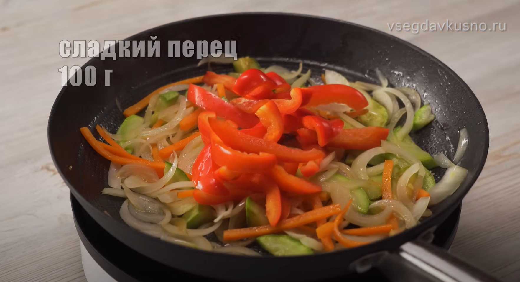 Soba au poulet et aux légumes - Étape 9