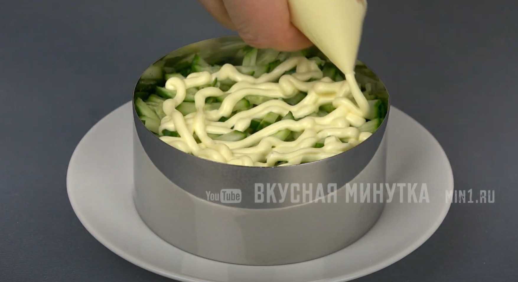 Salade en couches avec pommes de terre à tarte - Étape 9