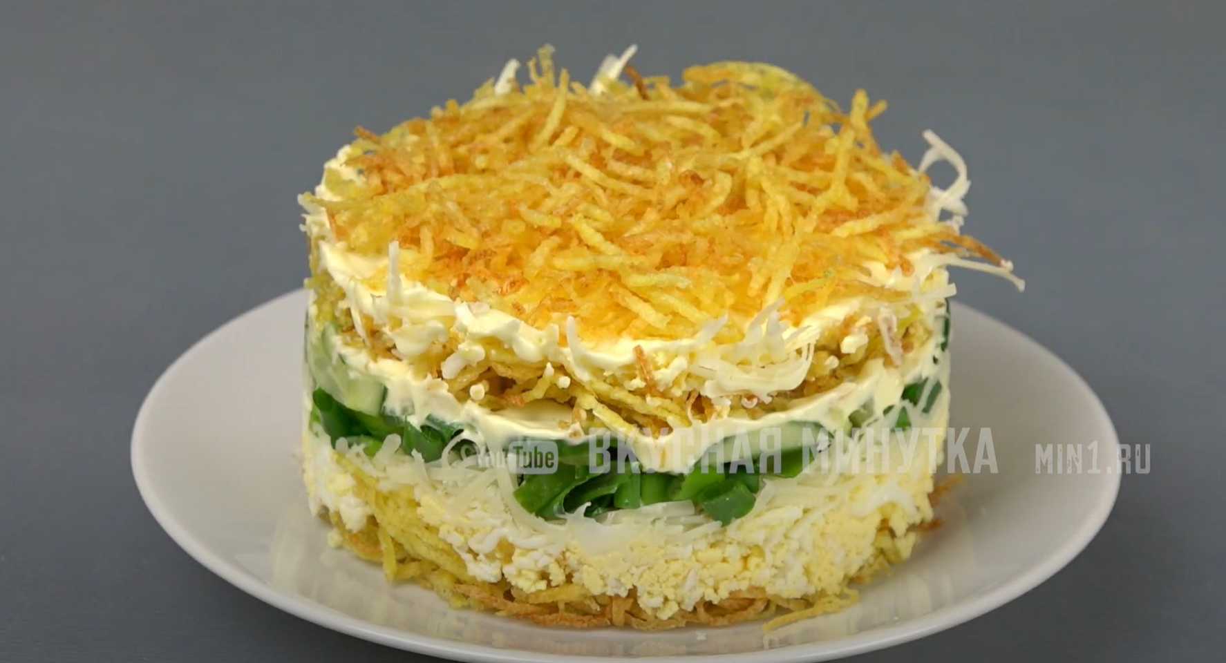 Salade en couches avec pommes de terre à tarte - Étape 12