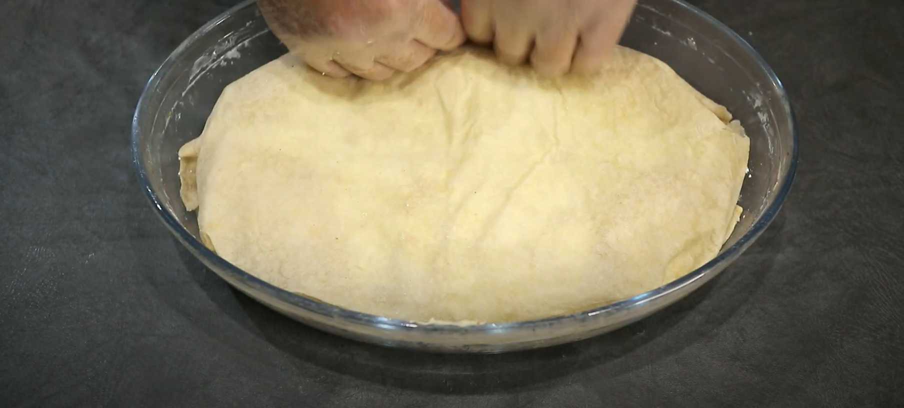 Lavash Achma au fromage blanc et au fromage - Étape 8