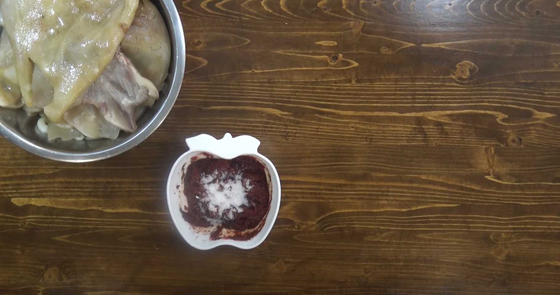 Apéritif de couenne de porc « Caractère masculin » - Étape 7