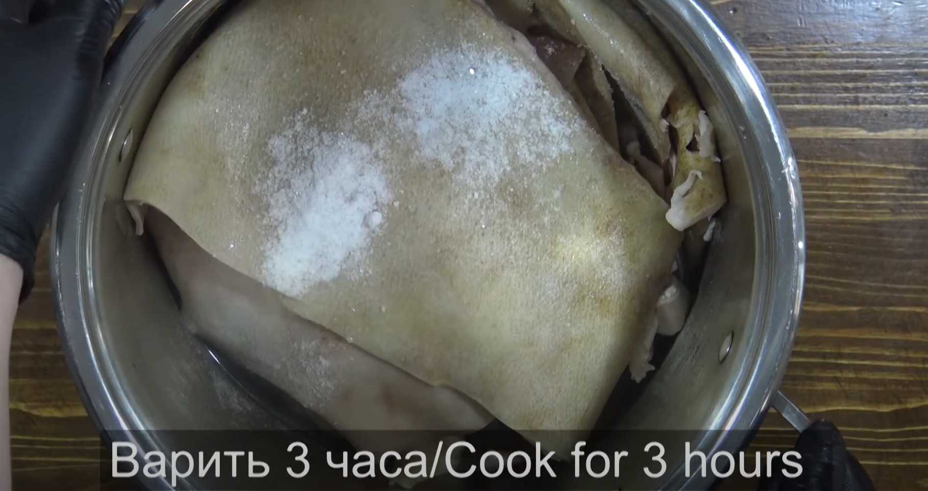 Apéritif de couenne de porc « Caractère masculin » - Étape 4