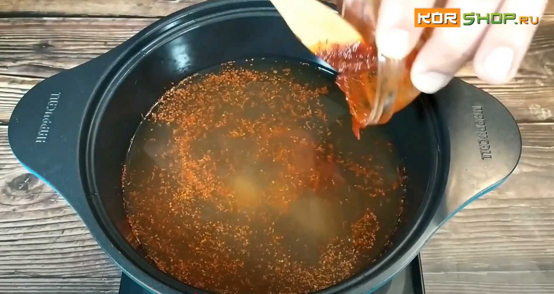 Soupe de nouilles épicée (Jang Kal Guksu) - Étape 4