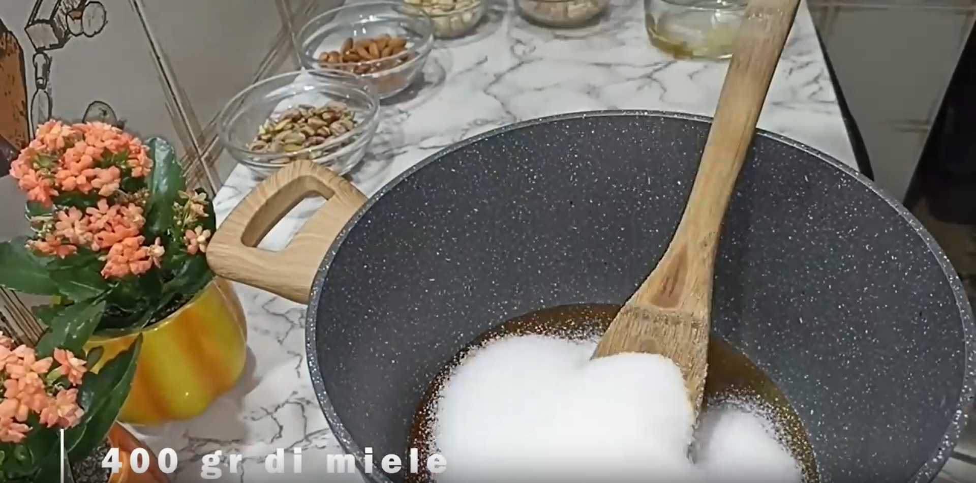 Nougat blanc aux noix - Étape 2