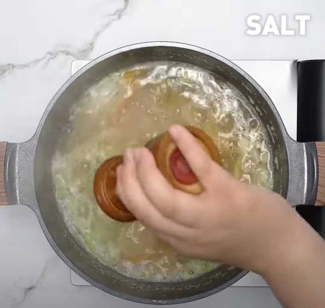 Soupe de nouilles Sujebi maison - Étape 11