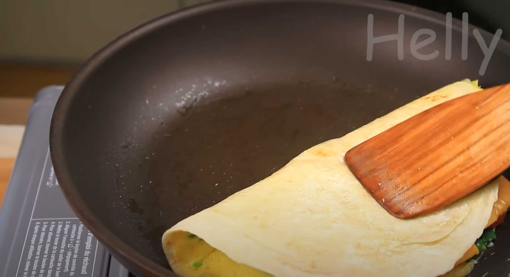 Quesadilla aux œufs doublement garnis - Étape 10