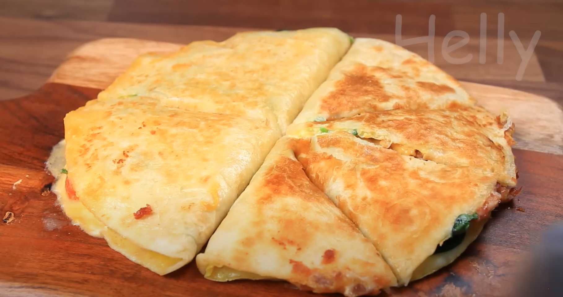 Quesadilla aux œufs doublement farcis - Étape 16