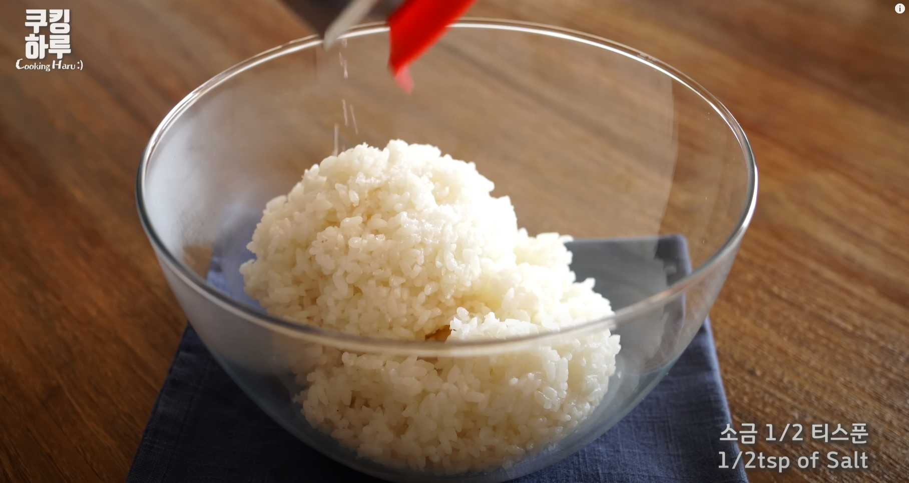 Rouleaux de printemps au riz et aux œufs avec du bacon - Étape 4